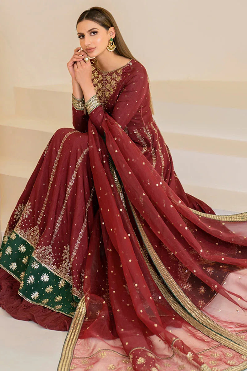 Jazmin | Formals Collection | Raw Silk UR-7018 - Rang-e-Khaas