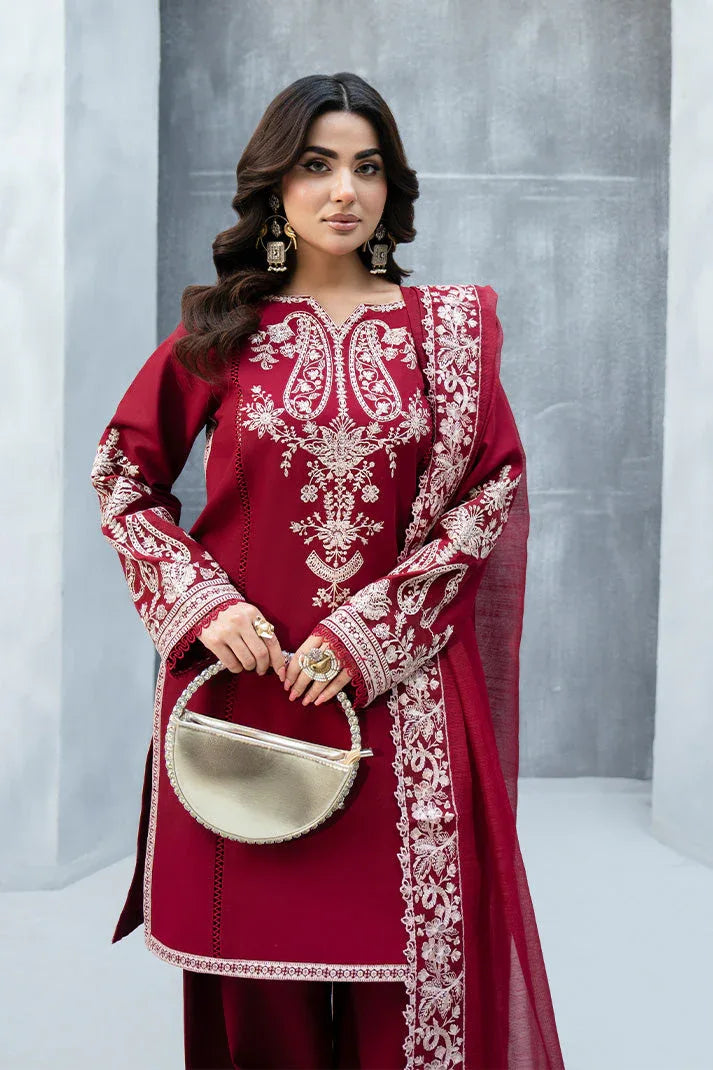 Imrozia Premium | Whispers  of Fall | SP-125 Garnet Sky - Rang-e-Khaas