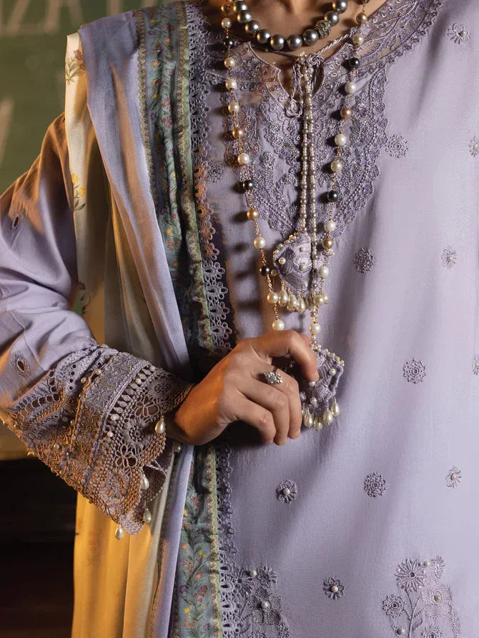 Faiza Faisal | Maya Luxury Lawn | Nazali - Rang-e-Khaas