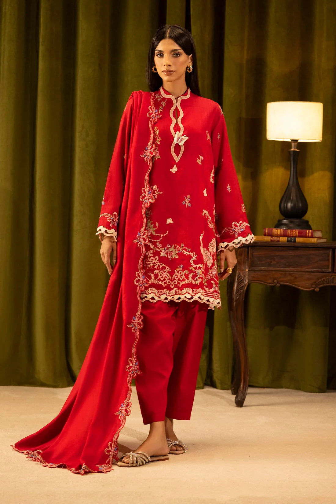 Sana Safinaz | Muzlin Winter 25 | 012B - Rang-e-Khaas