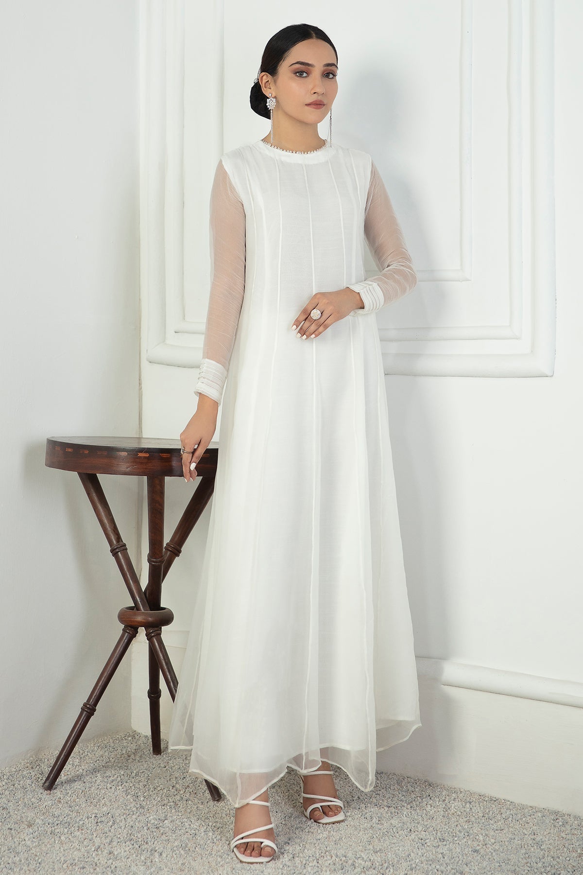 Baroque | Pret | PLAIN CHIFFON FROCK PR-578