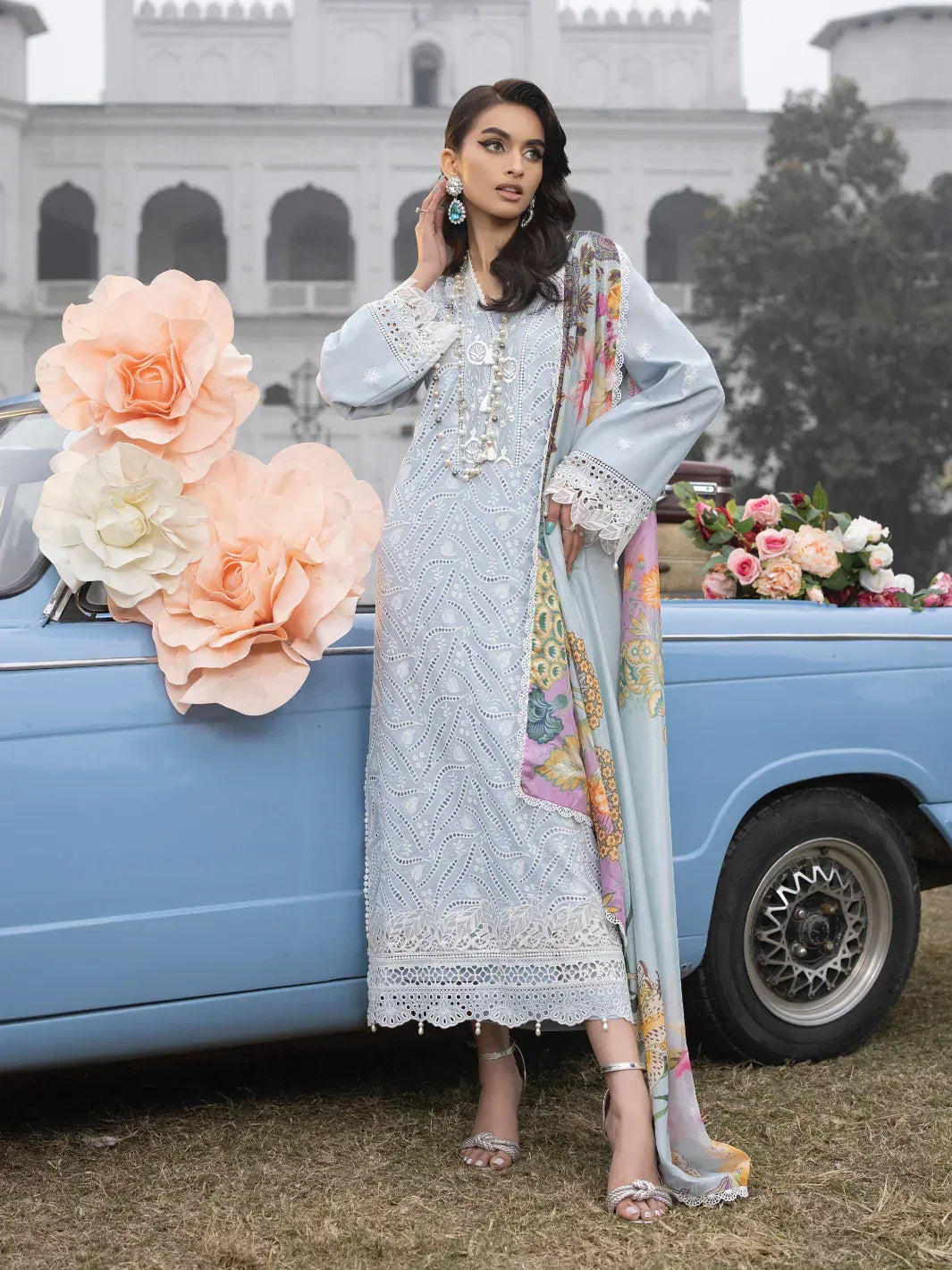Faiza Faisal | Maya Luxury Lawn | Anja - Rang-e-Khaas