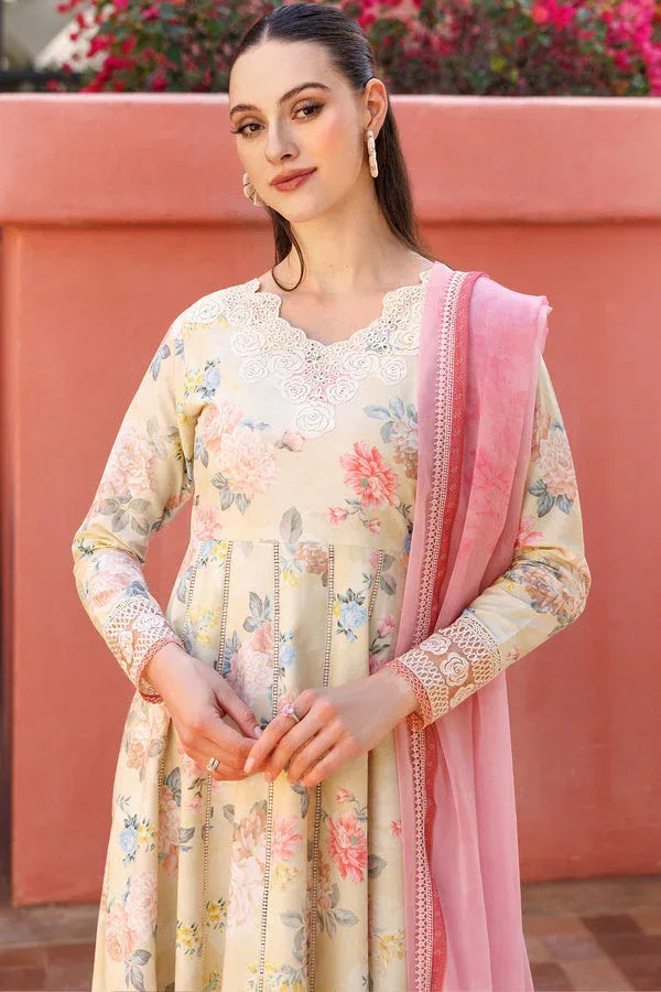 Farasha | Printed Essentials | Meadow Blush - Rang-e-Khaas