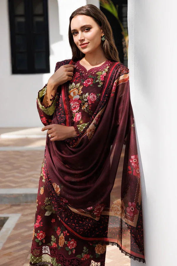 Farasha | Printed Essentials | Floral Berry - Rang-e-Khaas