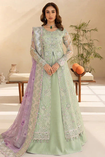 Farasha | Lu Zella Premium Formals 25 | Sage Luxe - Rang-e-Khaas