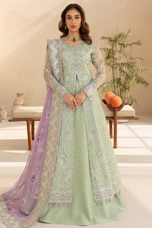 Farasha | Lu Zella Premium Formals 25 | Sage Luxe - Rang-e-Khaas