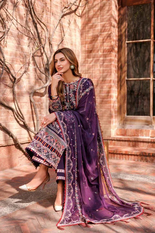 Farasha | Kaavish Lawn 24 | SHADOW BERRY - Rang-e-Khaas