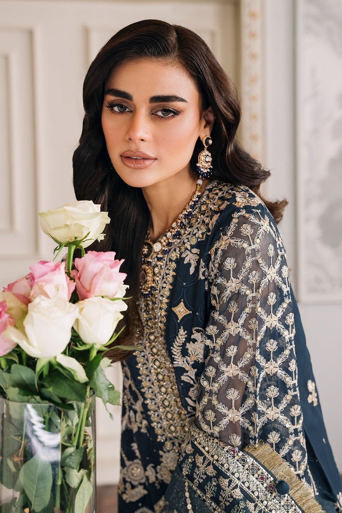 EMBROIDERED CHIFFON CH12-01 STITCHED