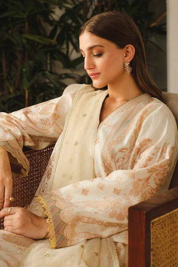 Baroque | Luxury Pret 24 | LAWN UF-662 - Rang-e-Khaas