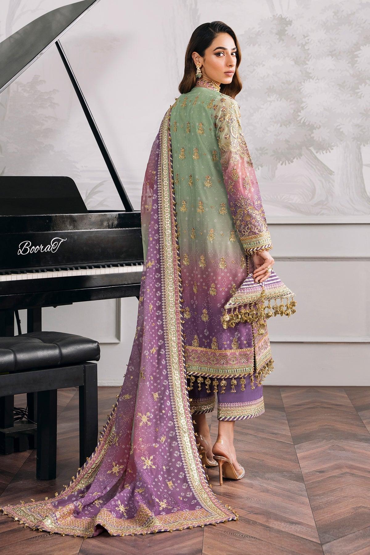 EMBROIDERED CHIFFON CH12-08 STITCHED