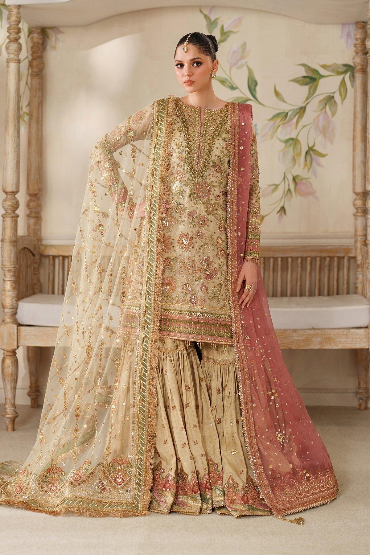 EMBROIDERED NET CH14-02 STITCHED
