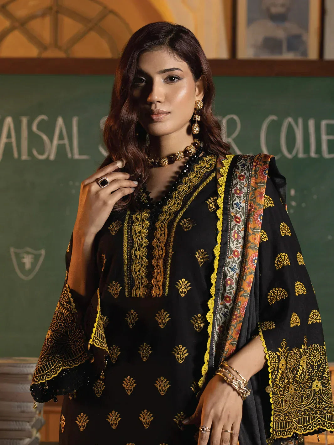 Faiza Faisal | Maya Luxury Lawn | Clara - Rang-e-Khaas