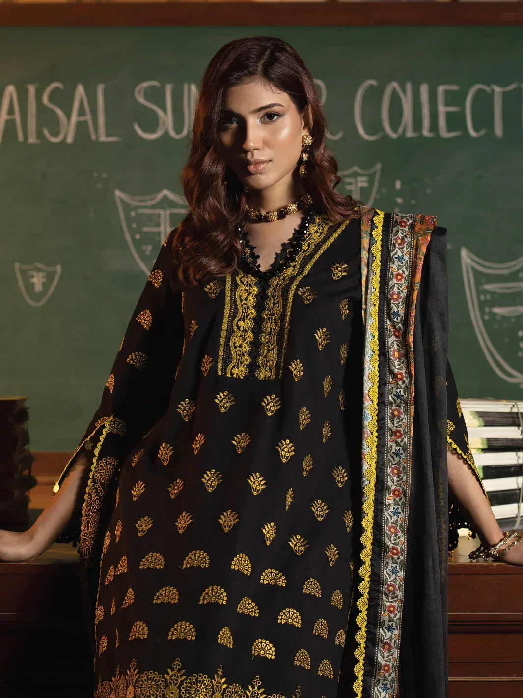 Faiza Faisal | Maya Luxury Lawn | Clara - Rang-e-Khaas
