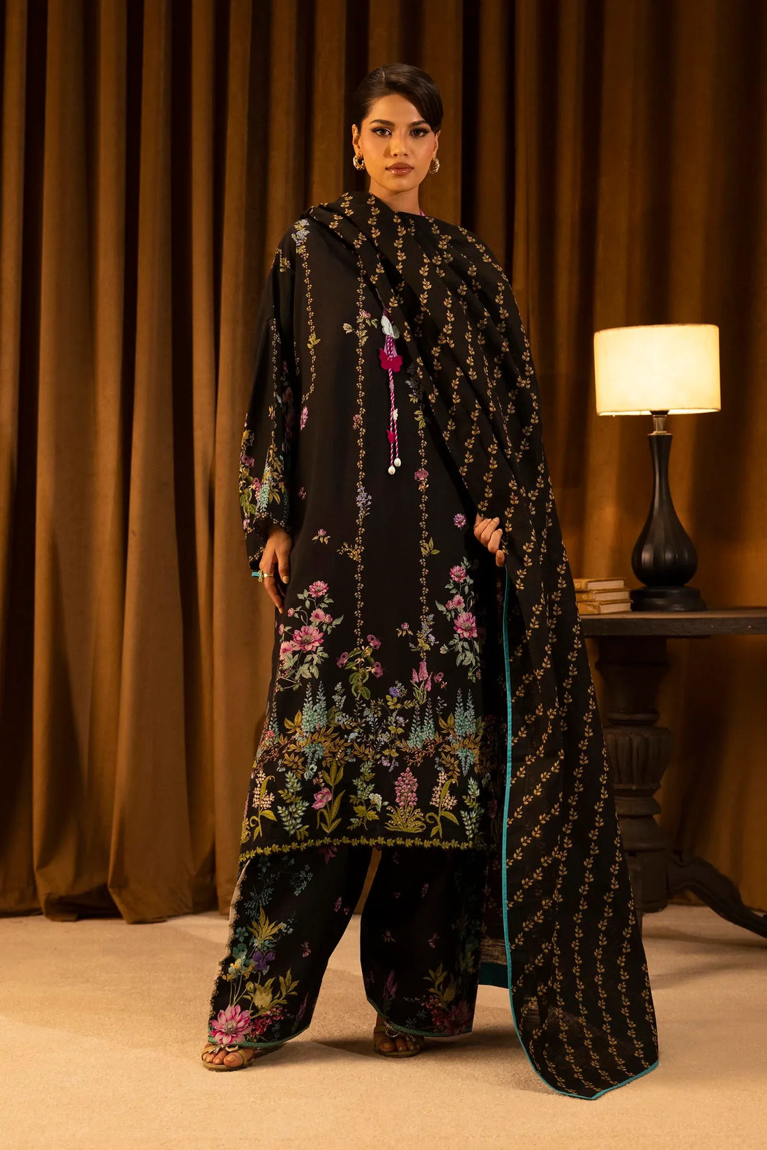 Sana Safinaz | Muzlin Winter 25 | 013B - Rang-e-Khaas