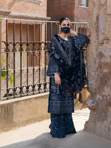 Flossie | Siara Velvet Formals | V-106 - A - Rang-e-Khaas