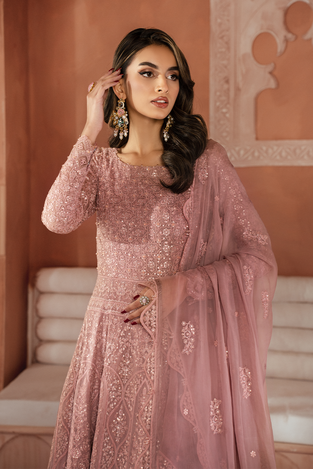 Iznik | Chiffonkari Formals | ICK-04 Embroidered Chiffon