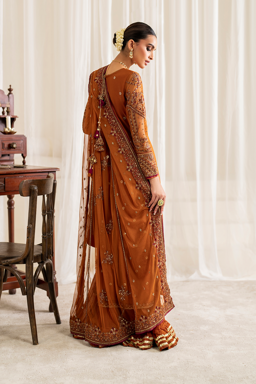 Iznik UE-287 Embroidered Net