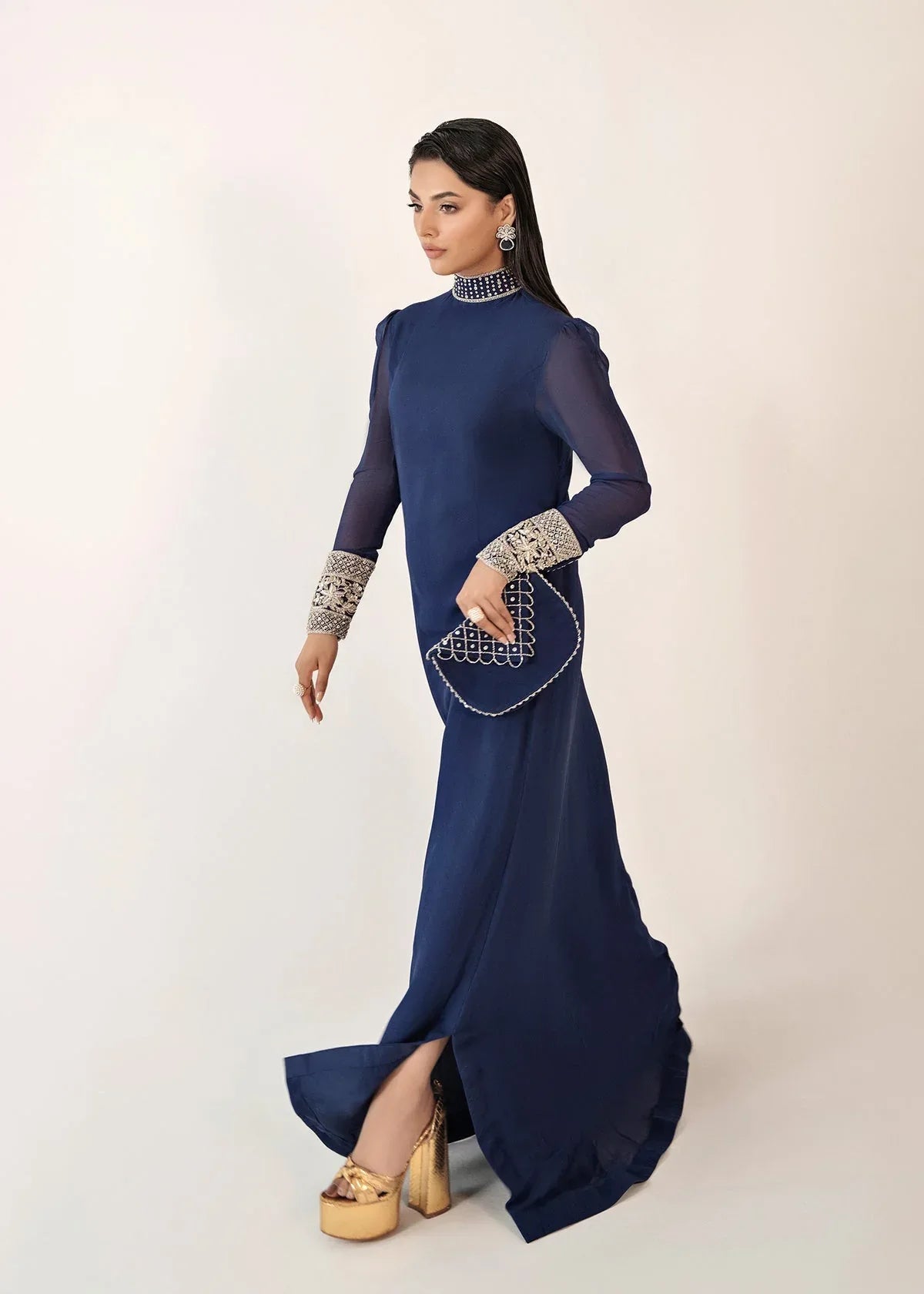 Dastoor | Euphoria Luxury Pret 24 | Azure - Rang-e-Khaas