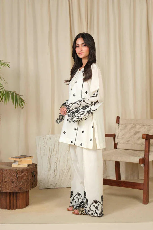 Noor by Saadia Asad | Noor Pret 25 | D2 - Monochrome Flair - Rang-e-Khaas