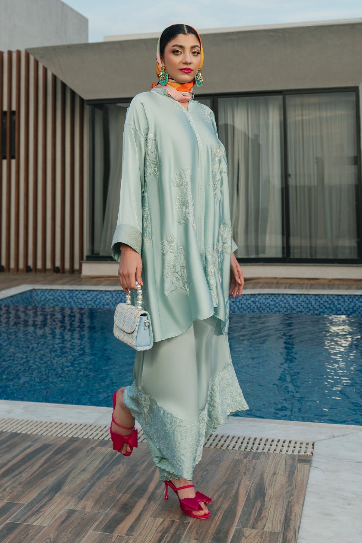 Fahad Hussayn | Lawn Banger | Aqua Babe