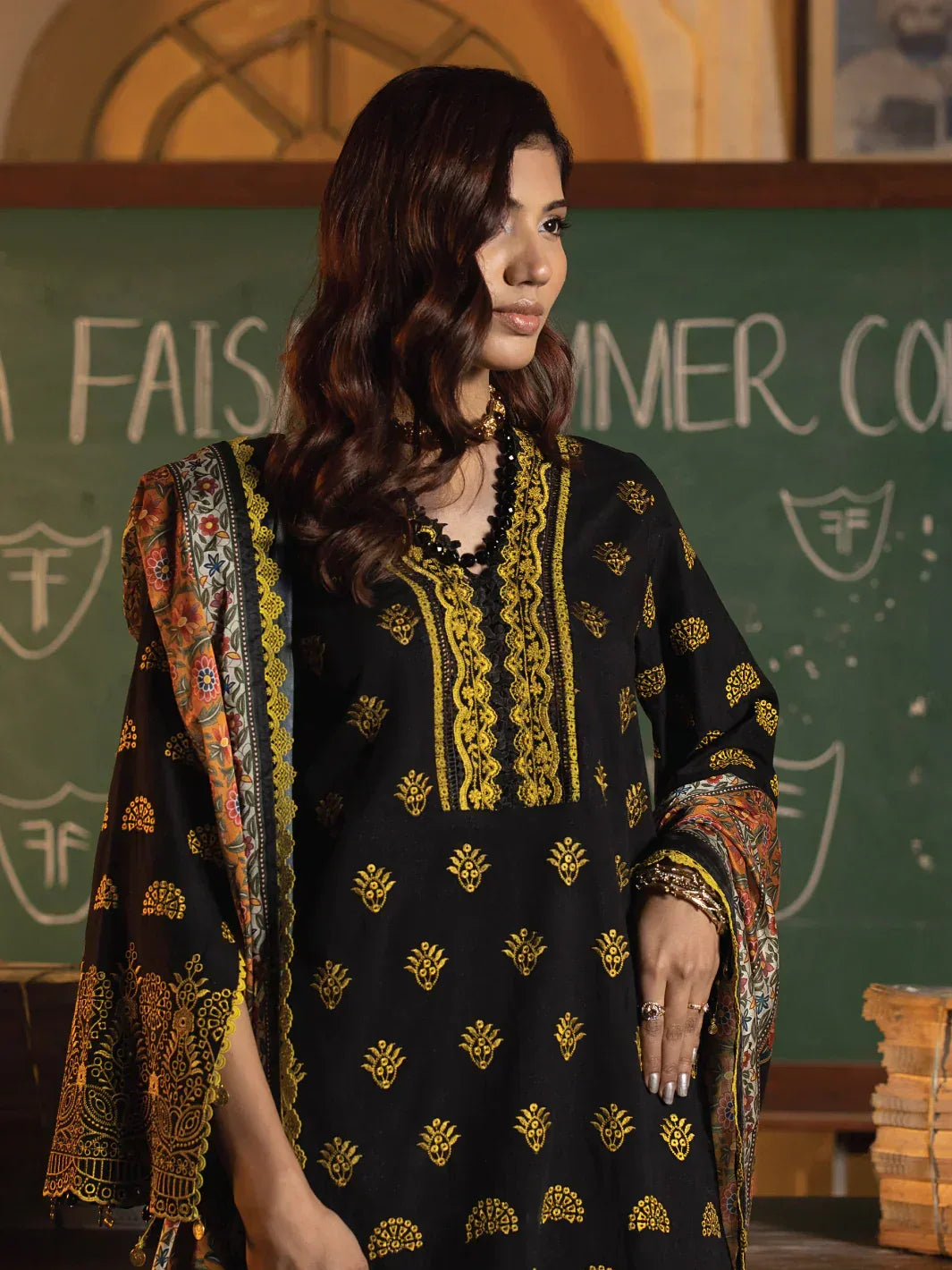 Faiza Faisal | Maya Luxury Lawn | Clara - Rang-e-Khaas