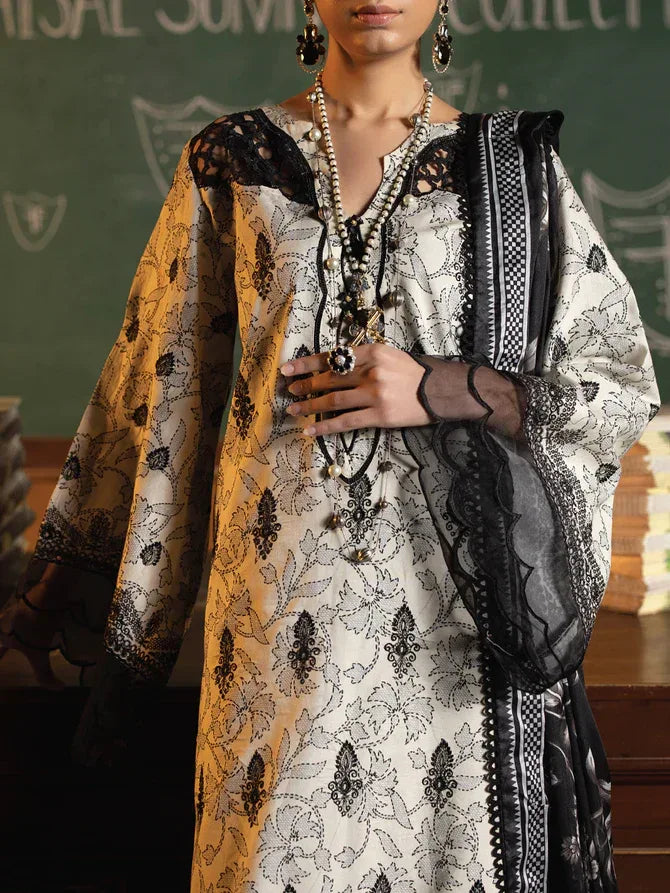 Faiza Faisal | Maya Luxury Lawn | Deniz - Rang-e-Khaas
