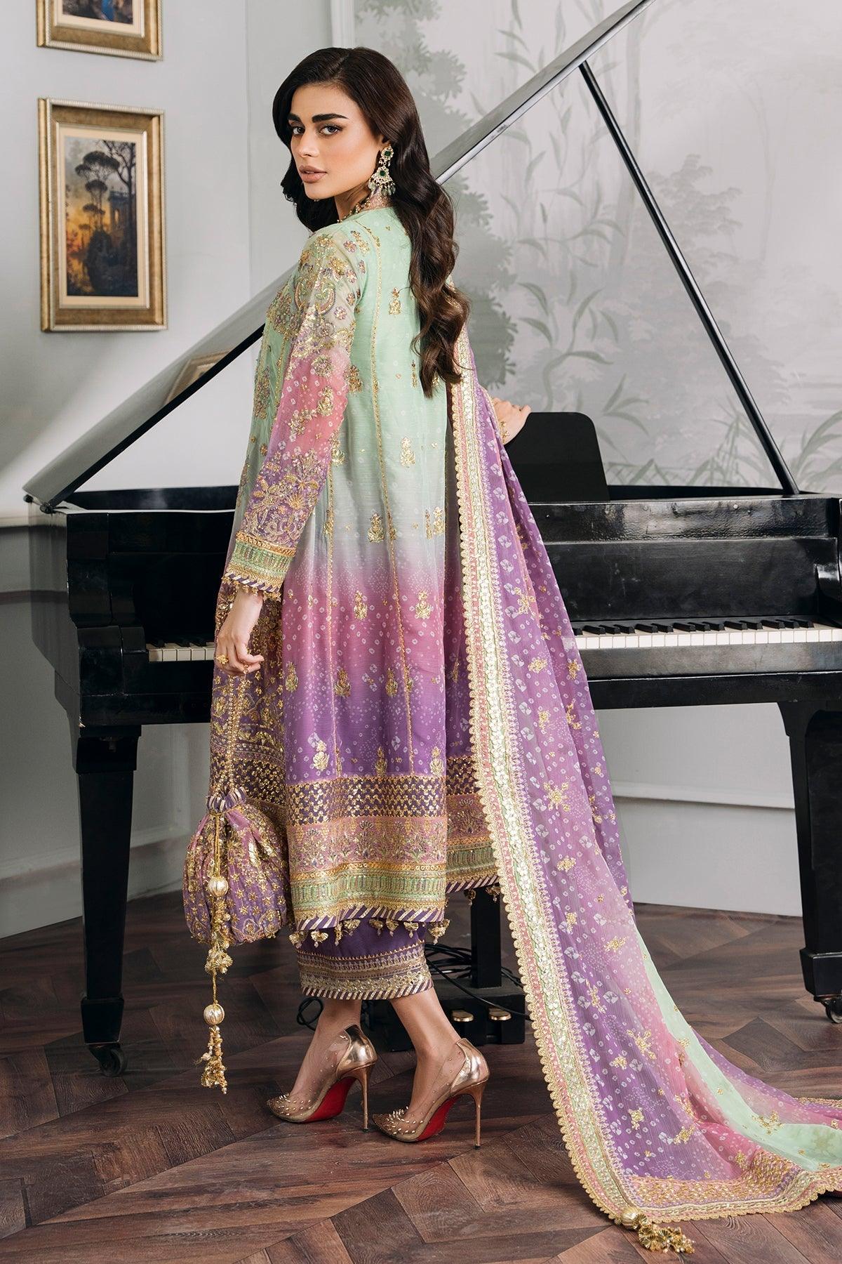 EMBROIDERED CHIFFON CH12-08 STITCHED