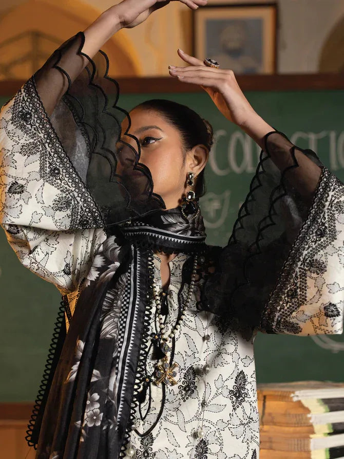 Faiza Faisal | Maya Luxury Lawn | Deniz - Rang-e-Khaas
