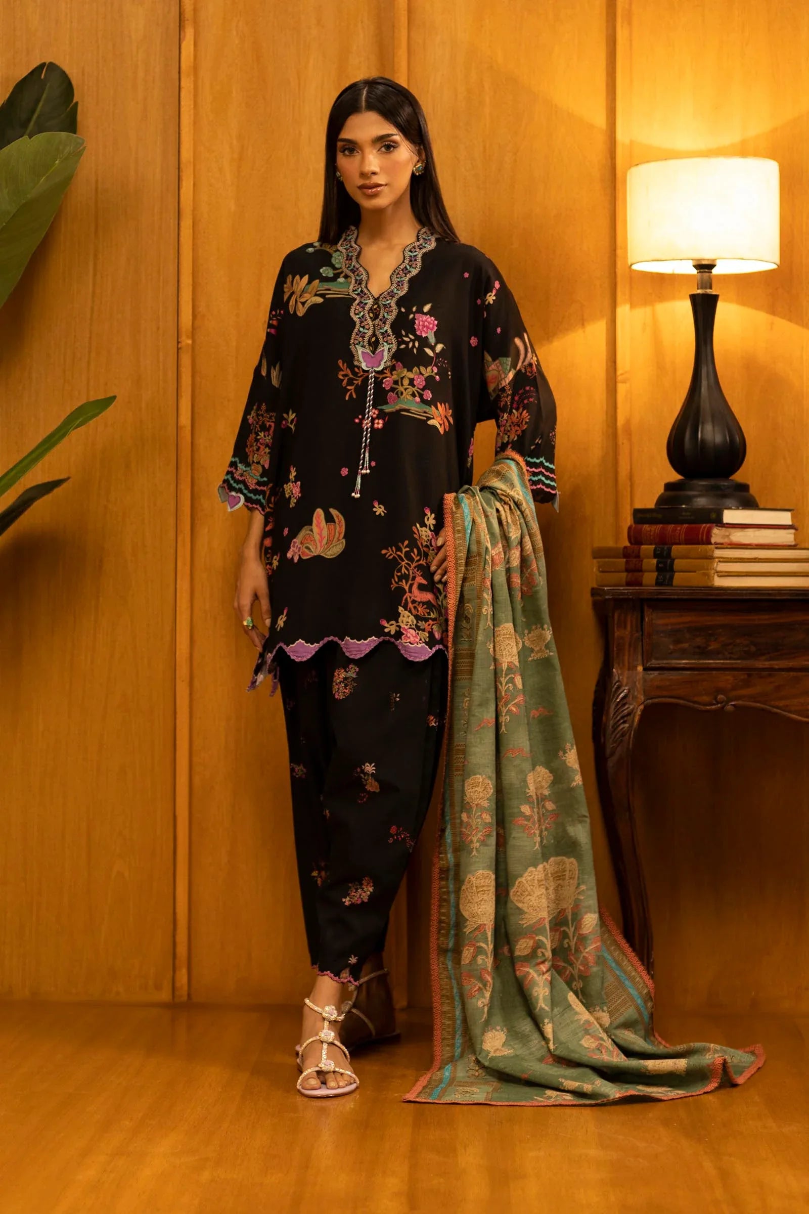 Sana Safinaz | Muzlin Winter 25 | 014B - Rang-e-Khaas