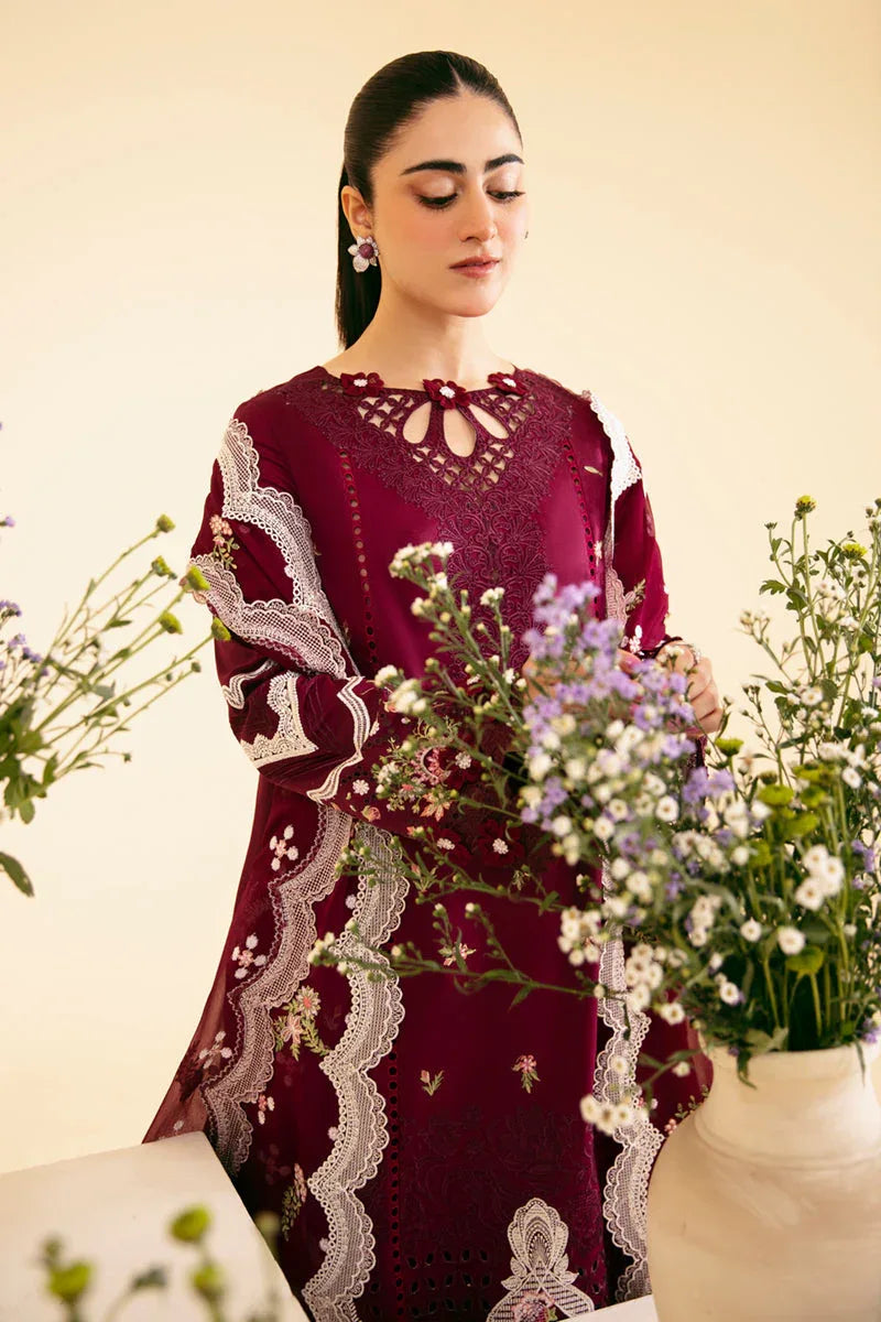 Qalamkar | Qlinekari Luxury Lawn | SQ-11 ZENAL - Rang-e-Khaas
