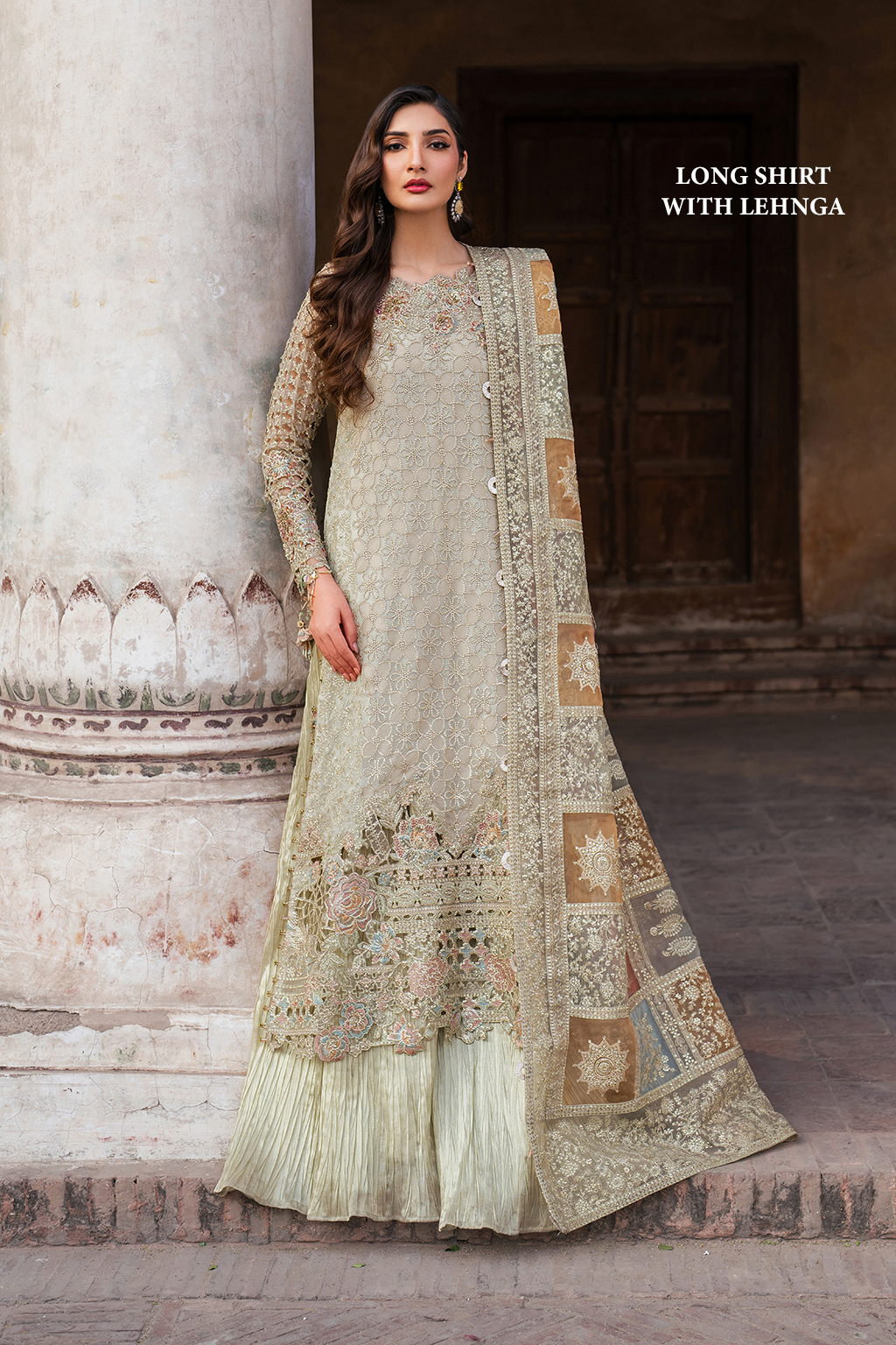 Iznik ILC-02 Embroidered Chiffon