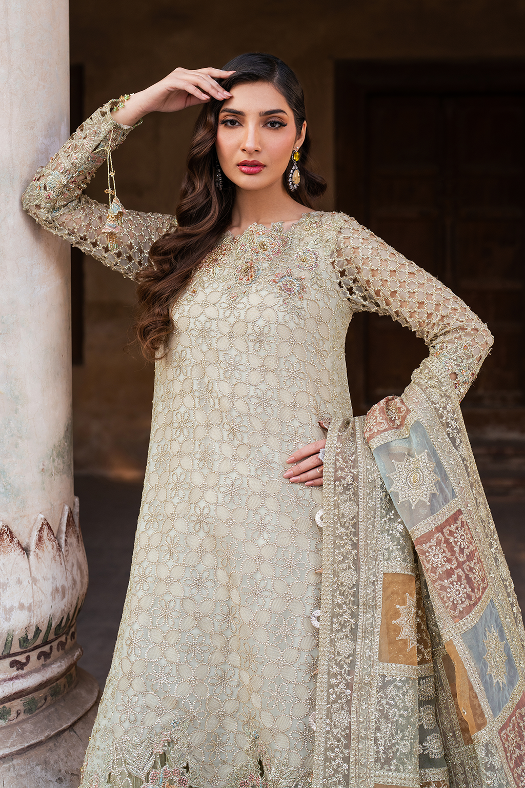 Iznik ILC-02 Embroidered Chiffon