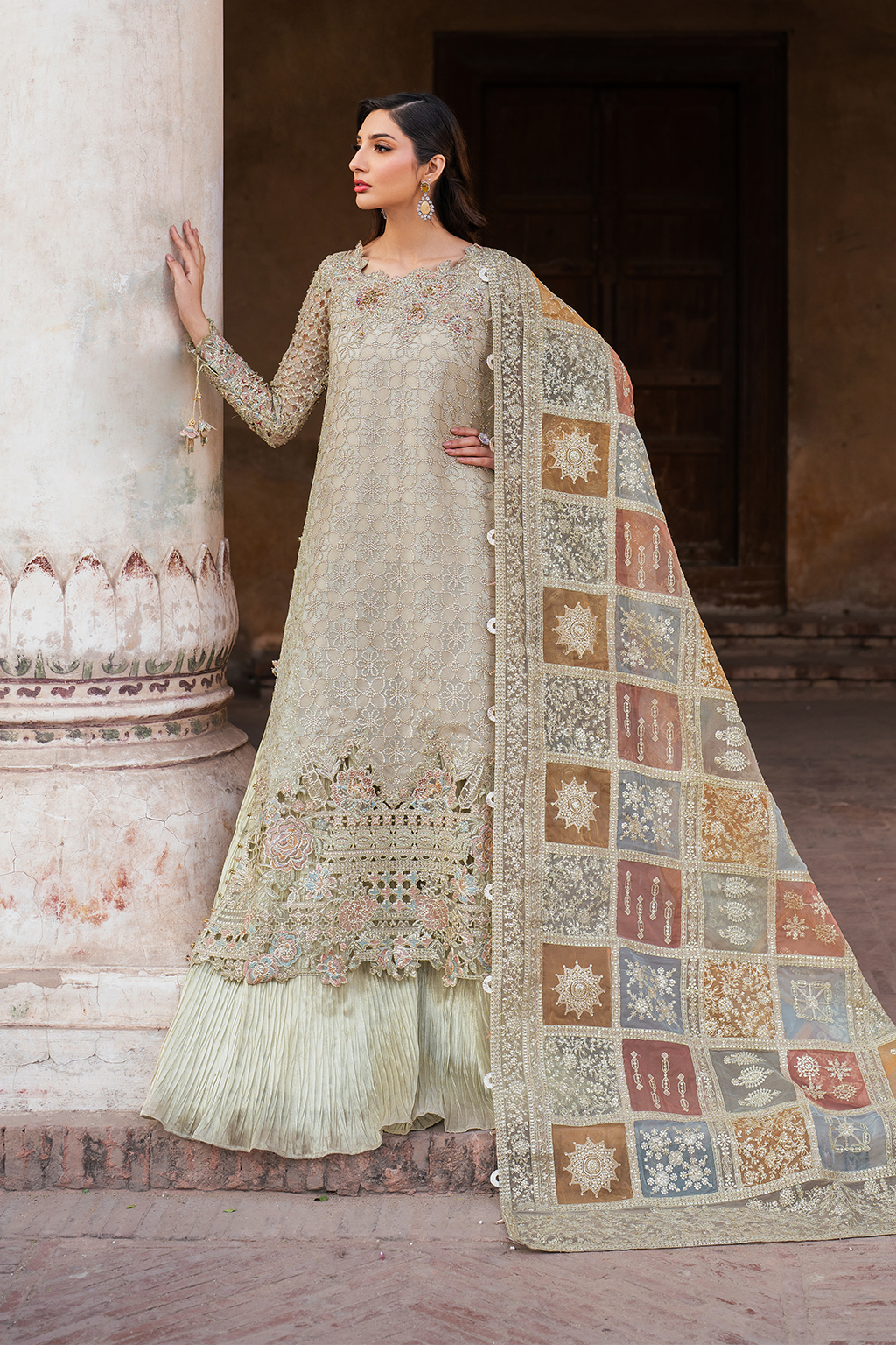 Iznik ILC-02 Embroidered Chiffon