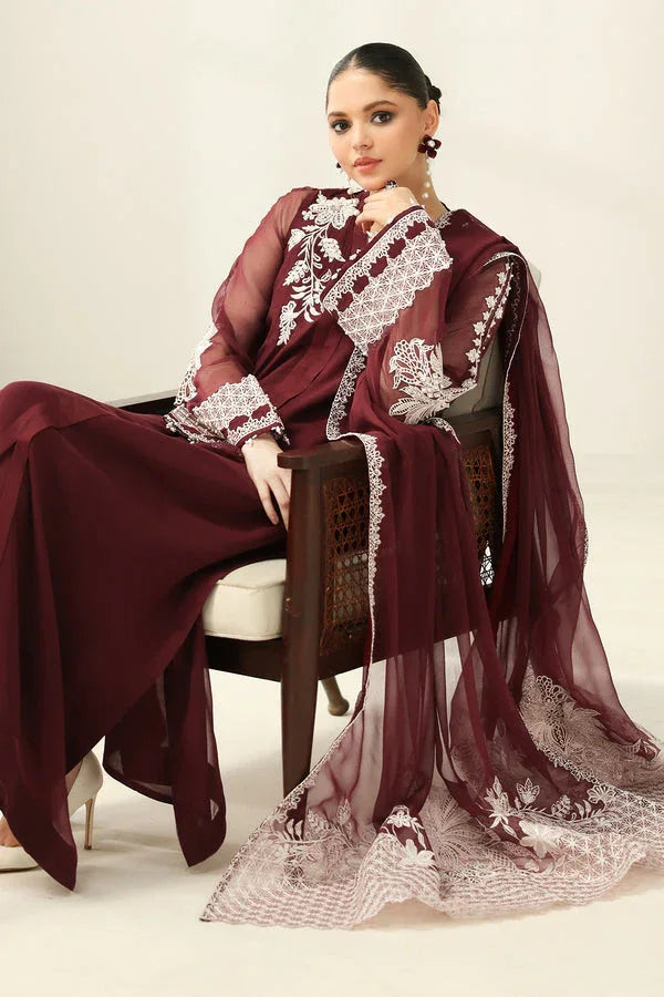 Baroque | Luxury Pret 25 | EMBROIDERED CHIFFON PR-1160 - Rang-e-Khaas