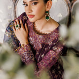 Alizeh Fashion Luxury Embroidered Chiffon 3Pc Suit AF-CH-2173-Nagar B Magenta