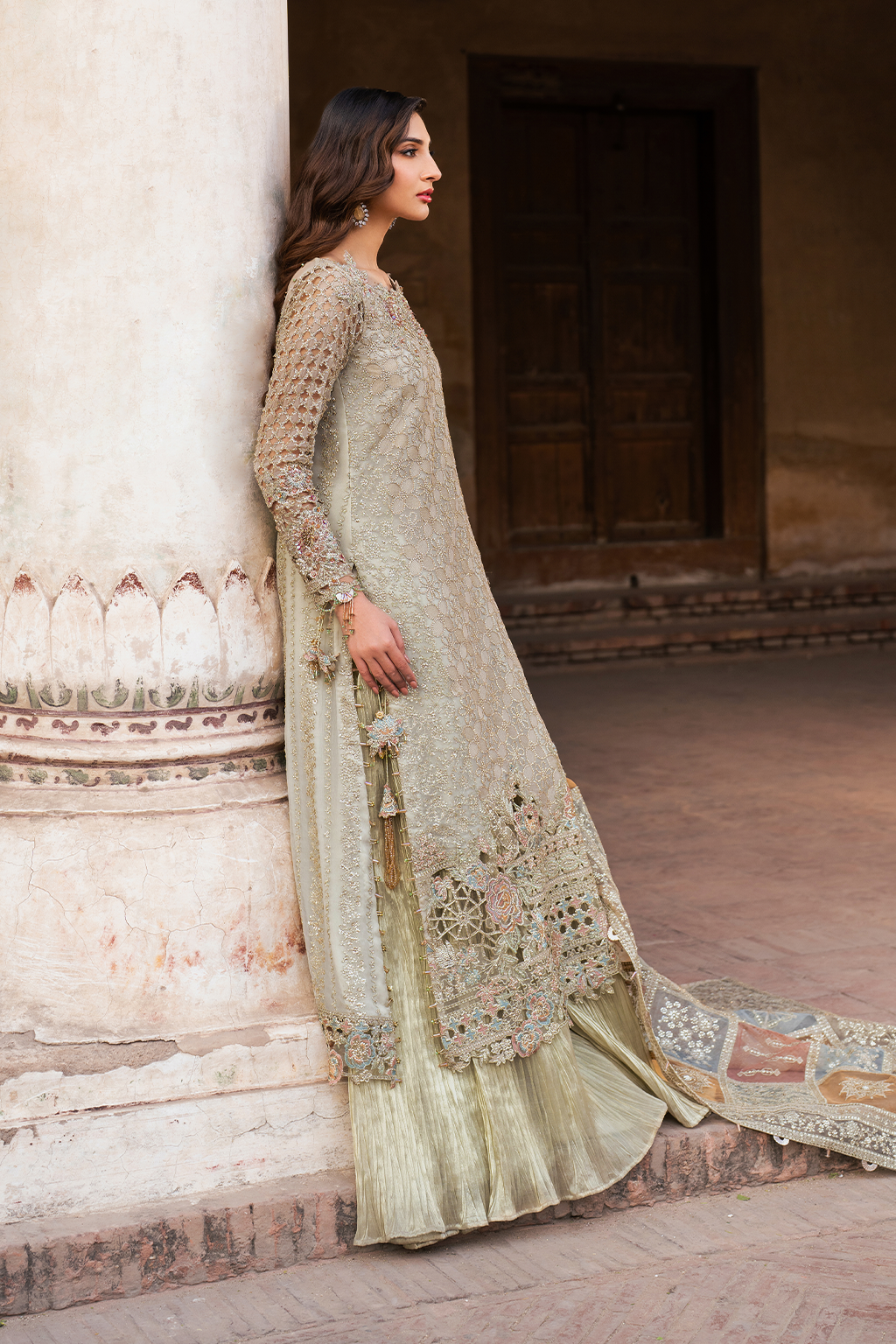 Iznik ILC-02 Embroidered Chiffon