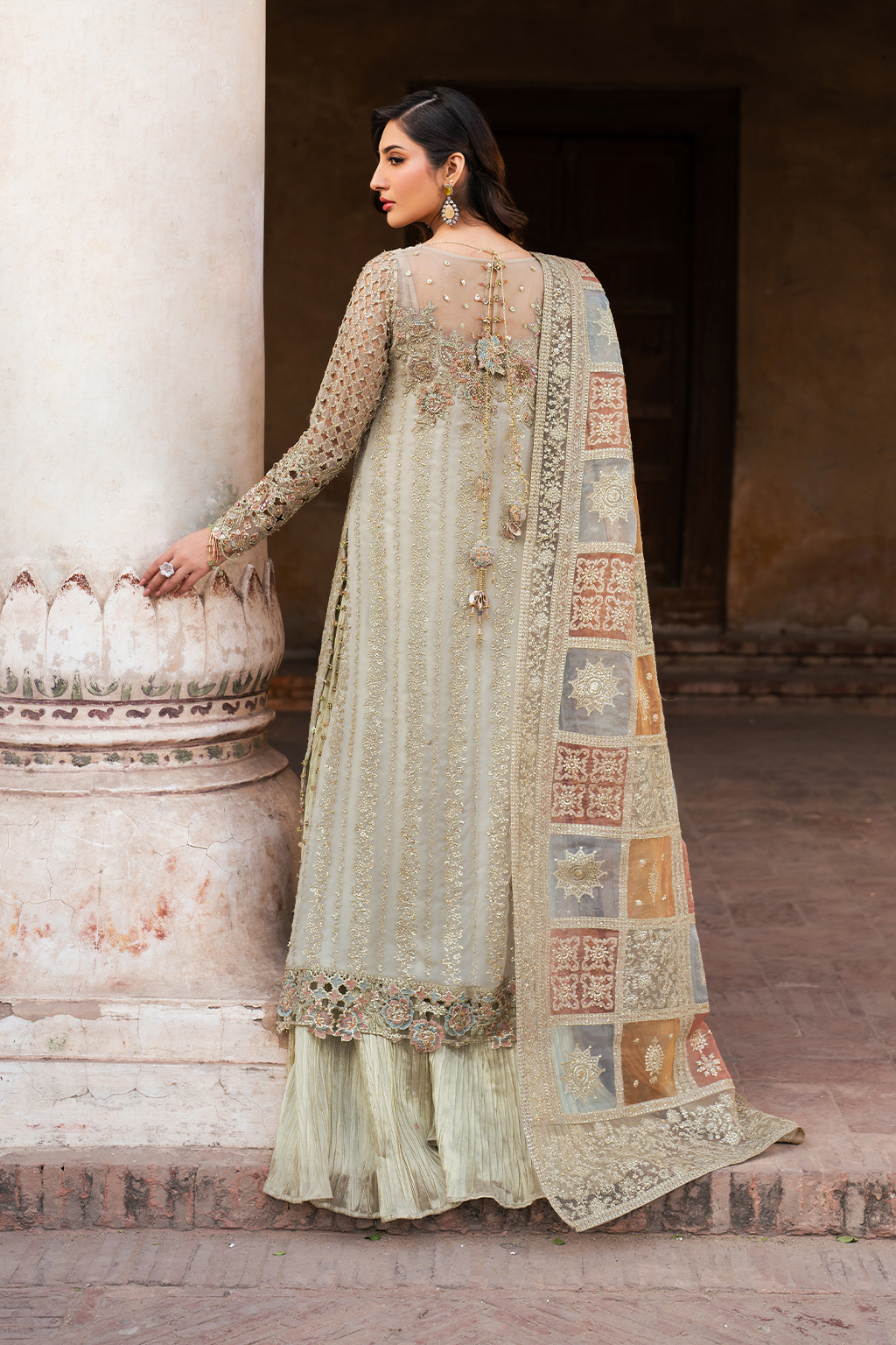 Iznik ILC-02 Embroidered Chiffon