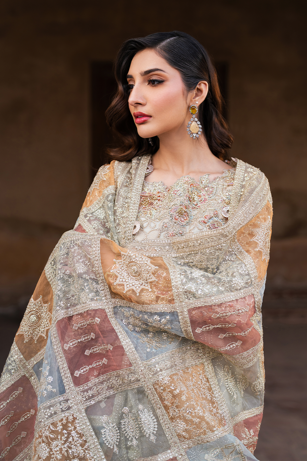 Iznik ILC-02 Embroidered Chiffon