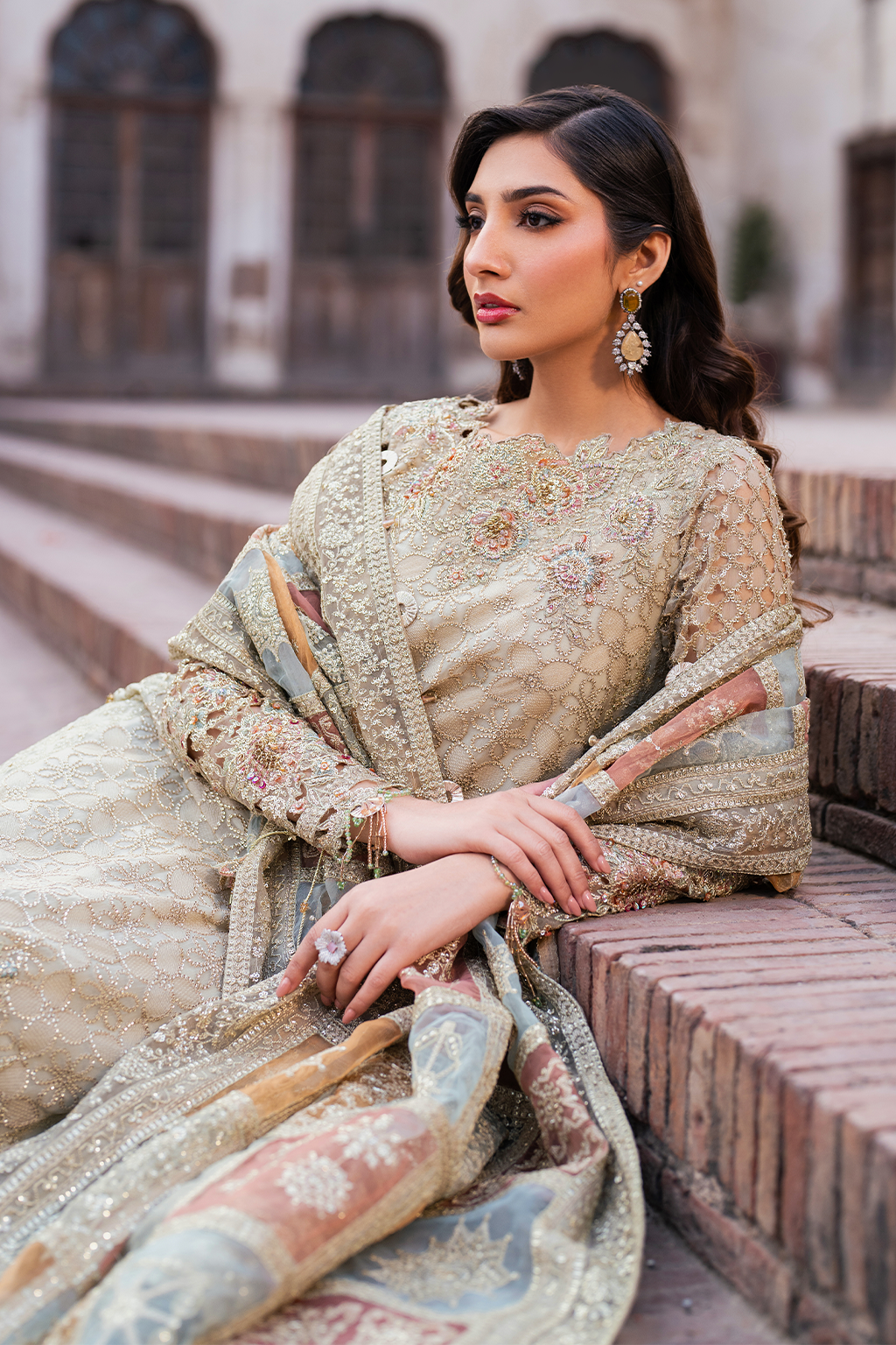 Iznik ILC-02 Embroidered Chiffon