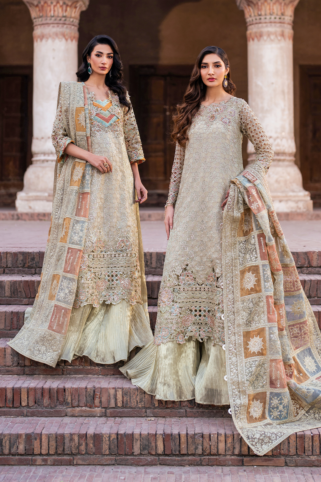 Iznik ILC-02 Embroidered Chiffon