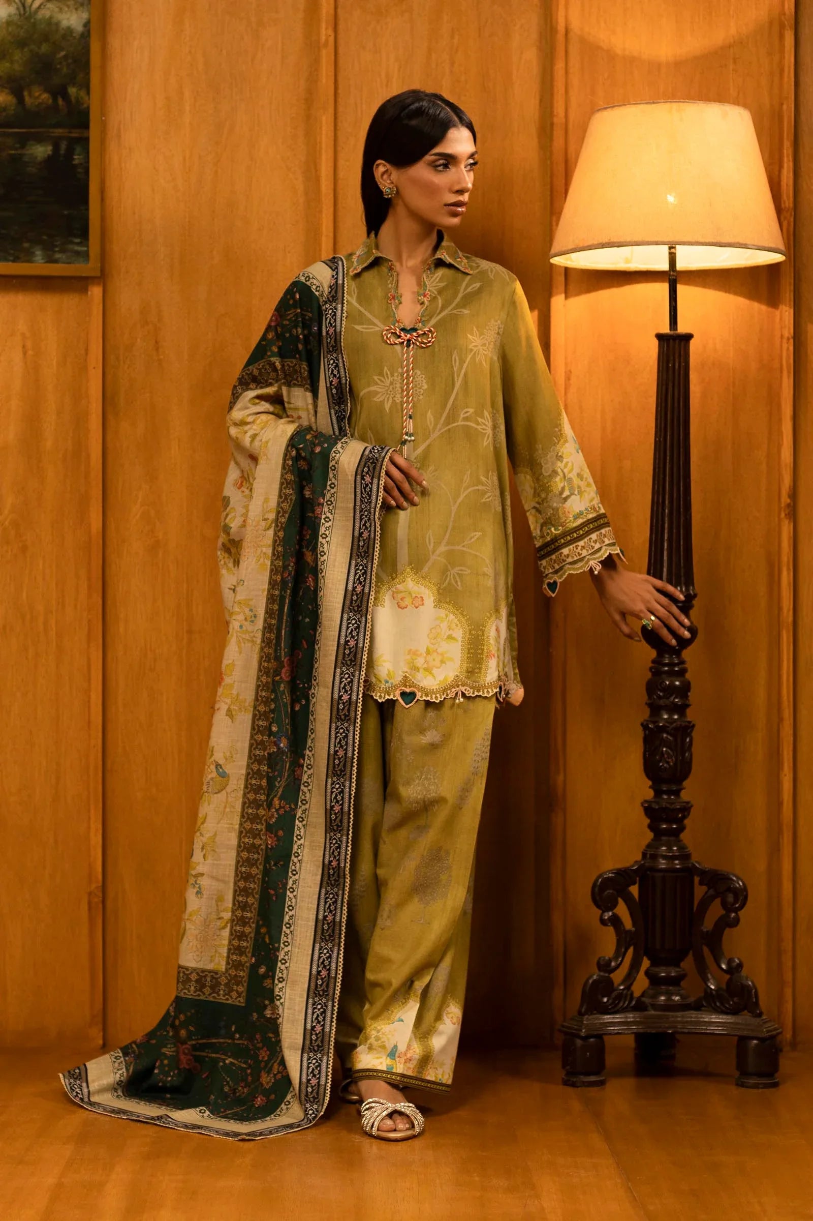 Sana Safinaz | Muzlin Winter 25 | 016A - Rang-e-Khaas