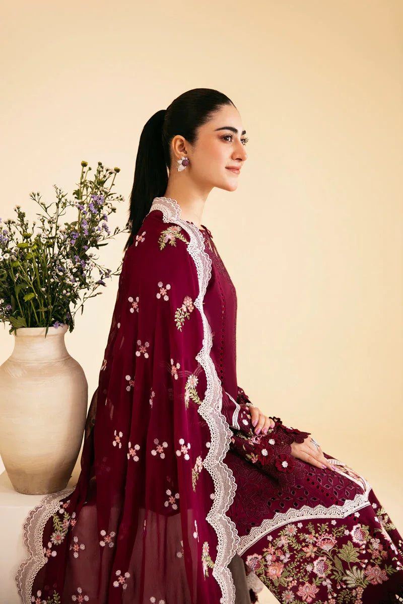 Qalamkar | Qlinekari Luxury Lawn | SQ-11 ZENAL - Rang-e-Khaas