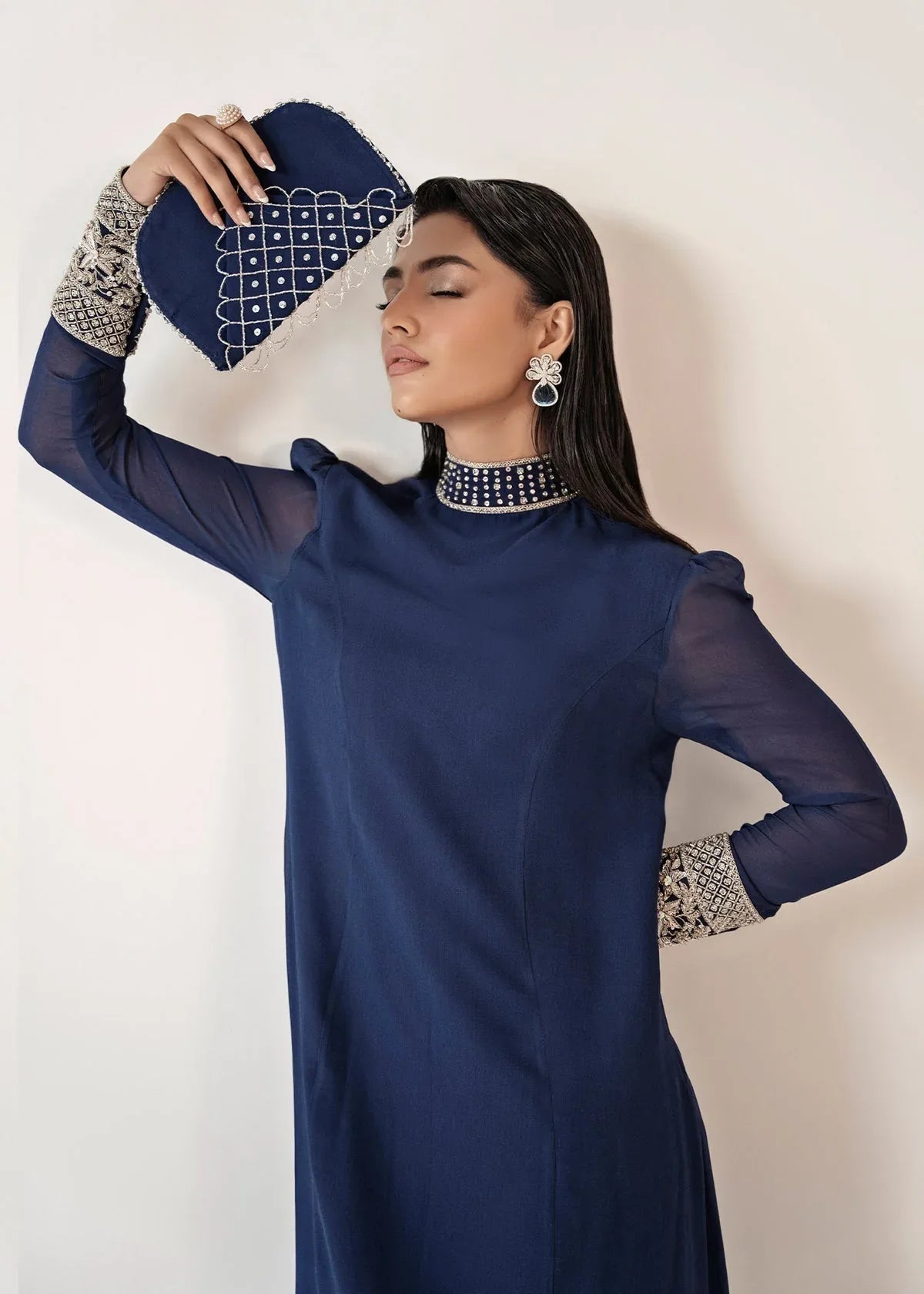 Dastoor | Euphoria Luxury Pret 24 | Azure - Rang-e-Khaas