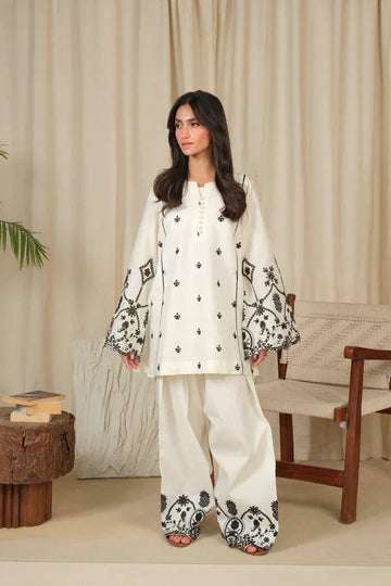 Noor by Saadia Asad | Noor Pret 25 | D2 - Monochrome Flair - Rang-e-Khaas