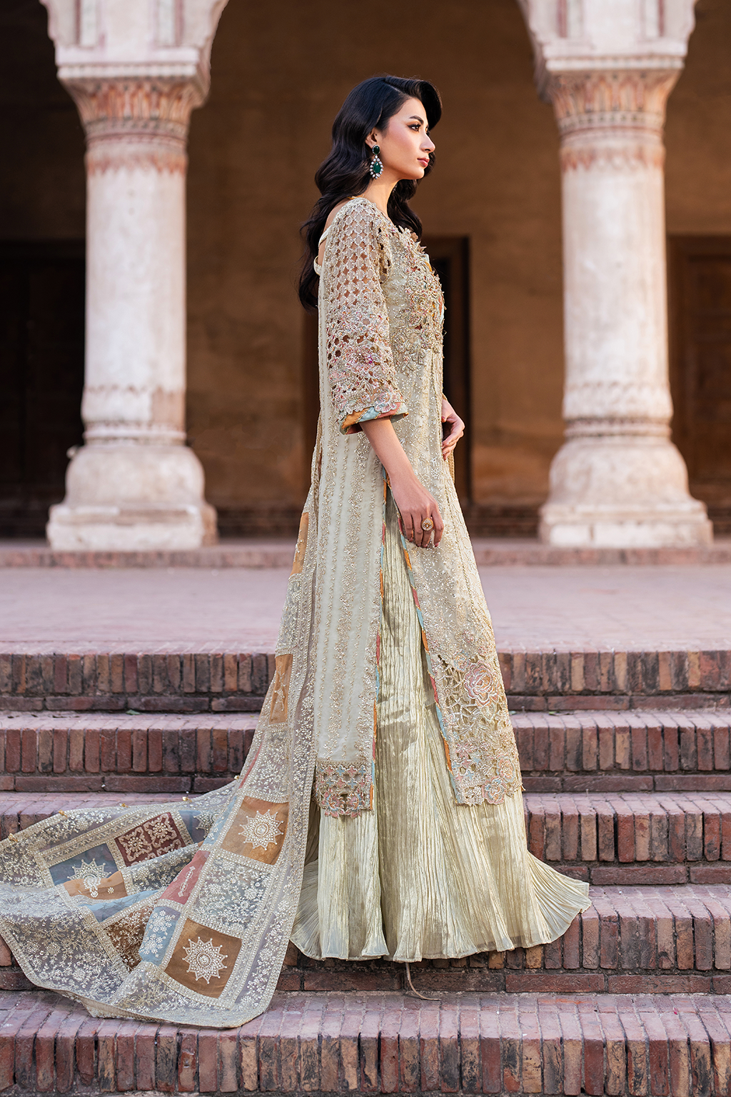 Iznik ILC-02 Embroidered Chiffon