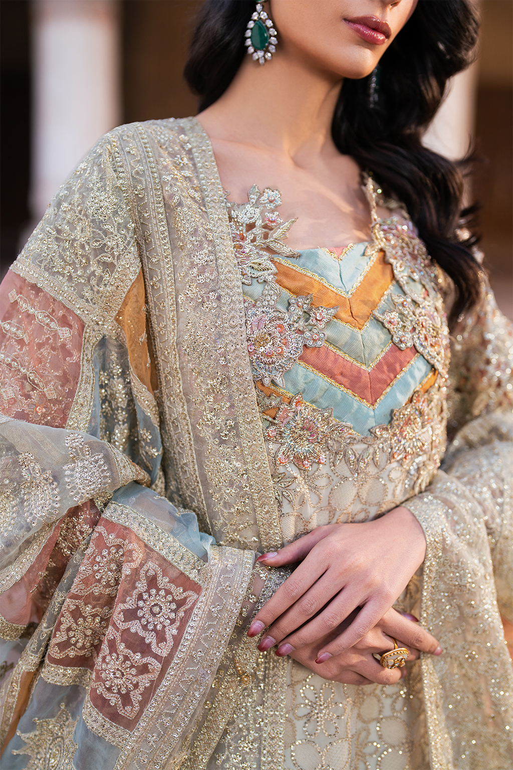 Iznik ILC-02 Embroidered Chiffon