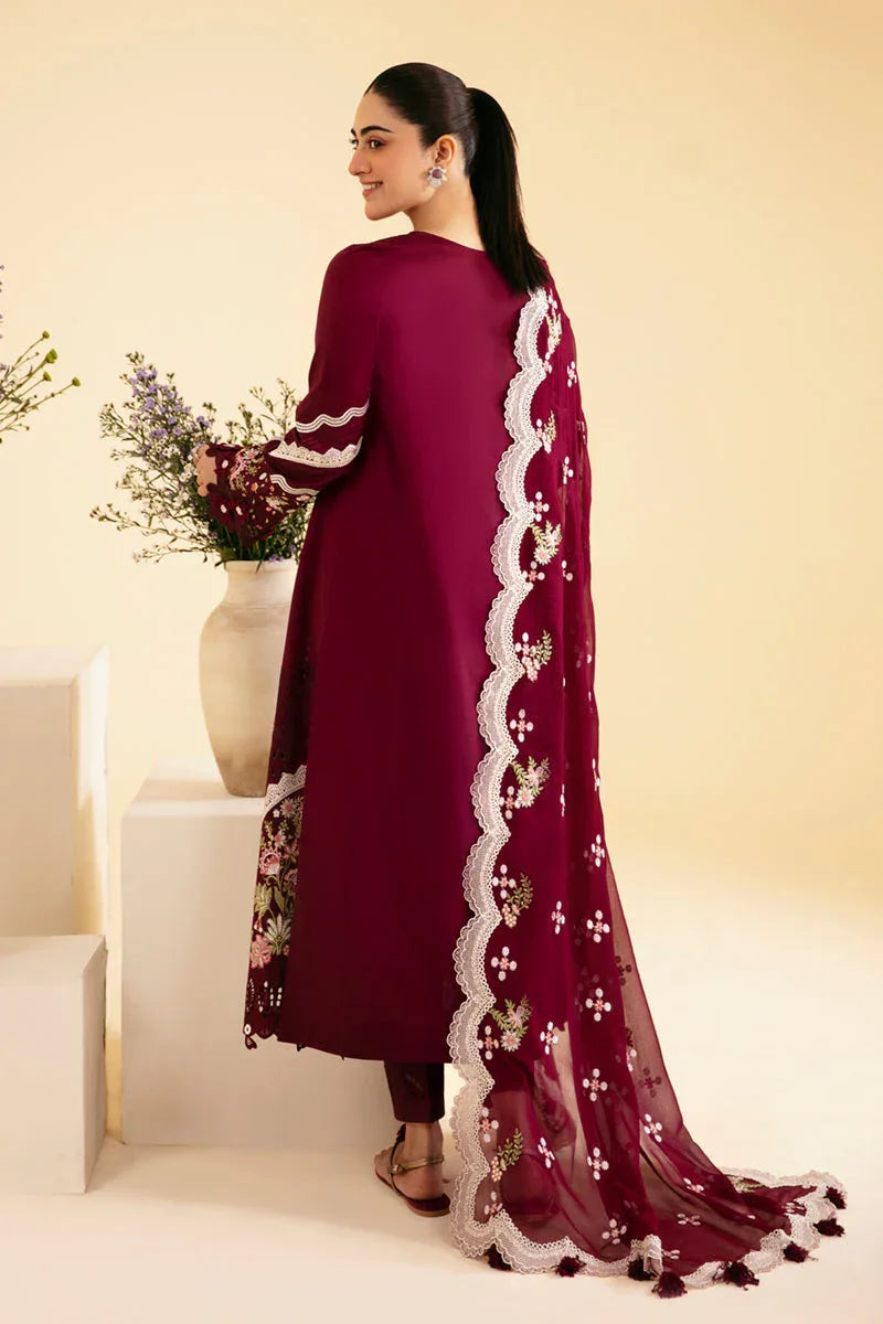 Qalamkar | Qlinekari Luxury Lawn | SQ-11 ZENAL - Rang-e-Khaas