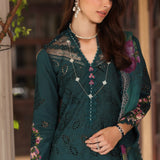 Noor by Saadia Asad | Eid Luxury Schiffli Laserkari 25 | D5- Teal