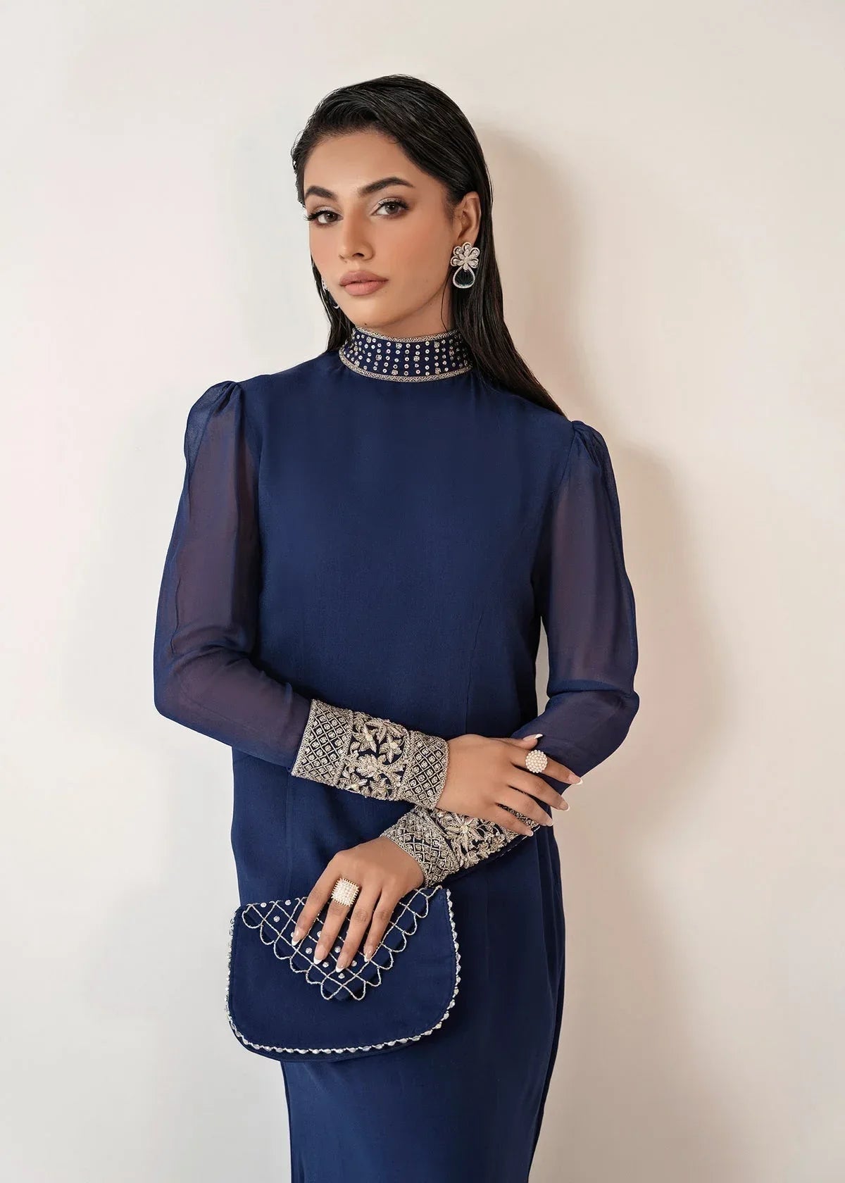 Dastoor | Euphoria Luxury Pret 24 | Azure - Rang-e-Khaas