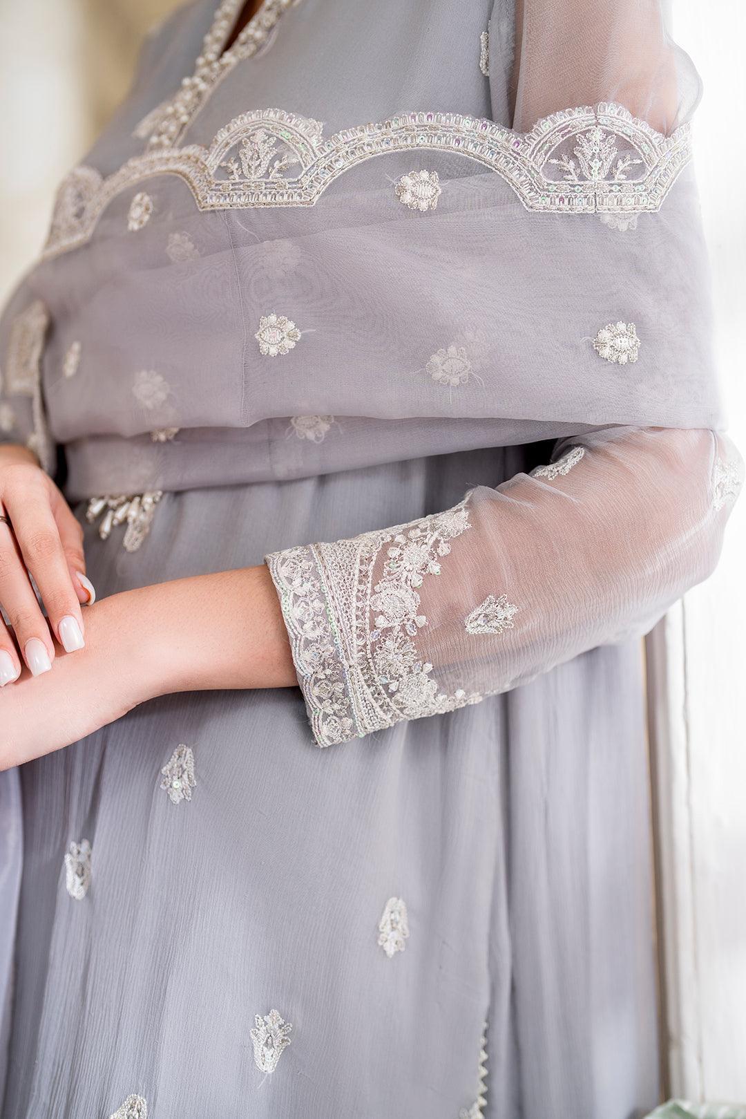 Declare | Chiffon Luxe | DOVE LFP-1108 - Rang-e-Khaas